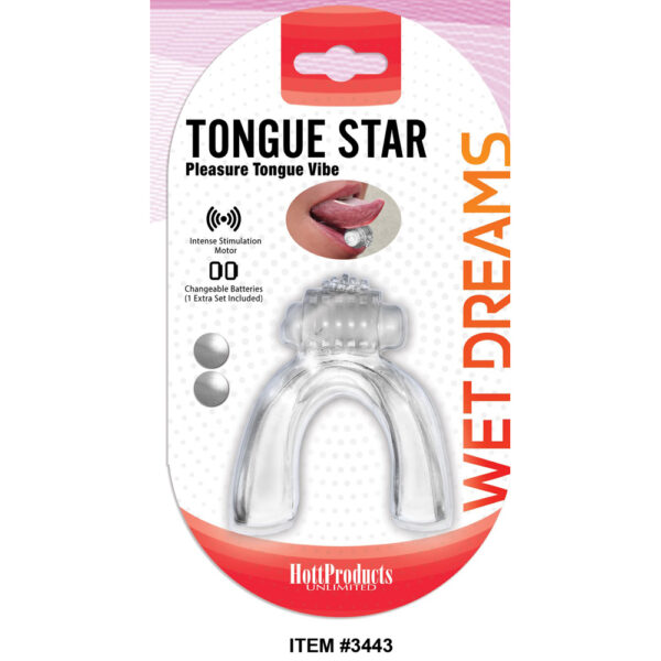 818631034437 Tongue Star Tongue Vibe Clear