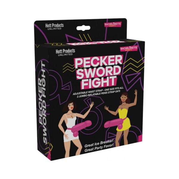 818631035076 Pecker Sword Fight Game Strap On Large Penis 2 Pack