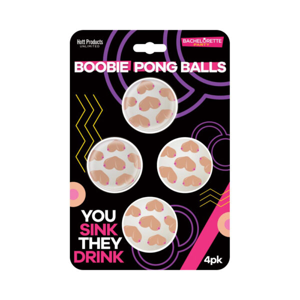 818631035403 Boobie Beer Pong Balls 4Pk