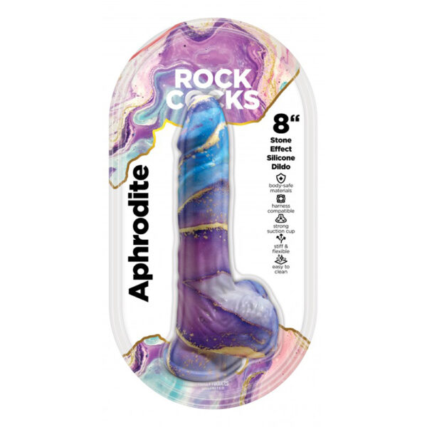 818631035656 Rock Cocks Aphrodite Marble Dildo 8"