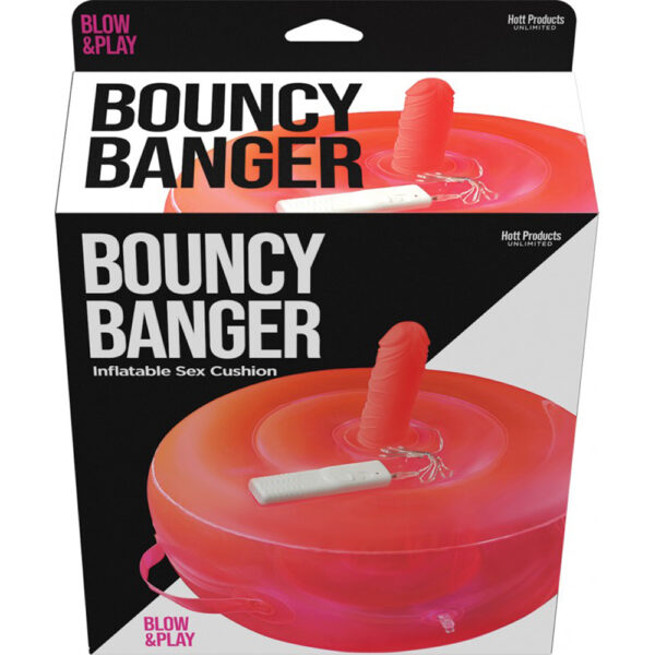 818631035861 Bouncy Banger Inflatable Cushion With Wire Controller Vibe Dildo