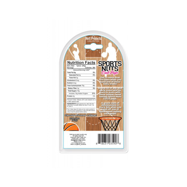 818631035915 2 Sports Nuts Cock Pop Basketballs Chocolate