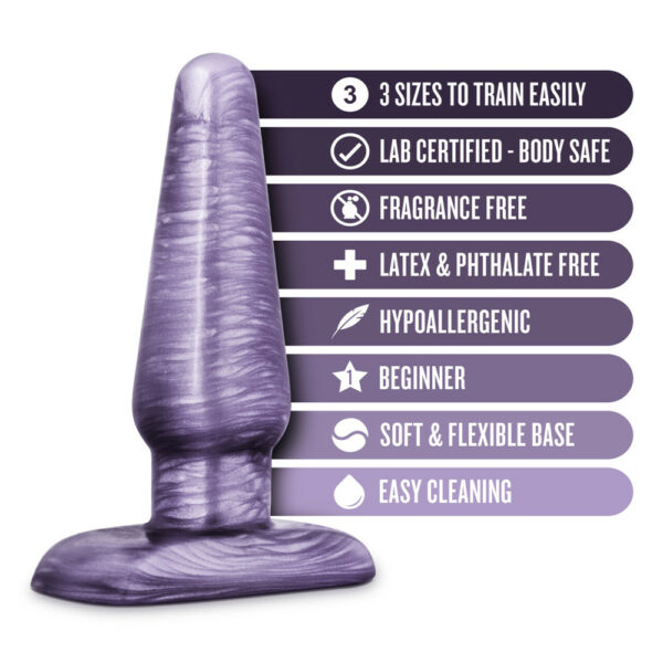 819835023890 3 B Yours Anal Trainer Kit Purple Swirl