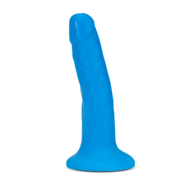 819835024811 2 Neo Elite 6'' Silicone Dual Density Cock Neon Blue