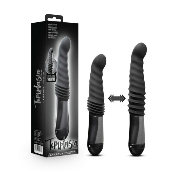 819835024873 Temptasia Lazarus Thrusting Dildo Black