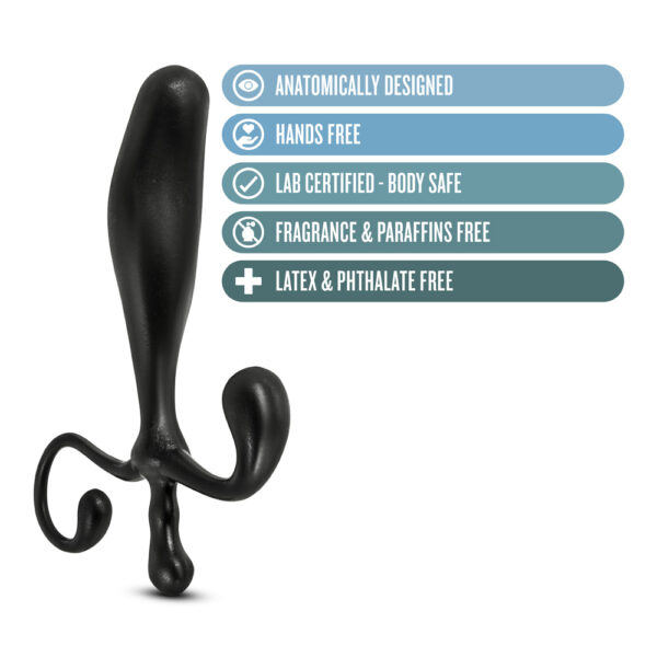 819835025009 3 Anal Adventures Prostate Stimulator Black