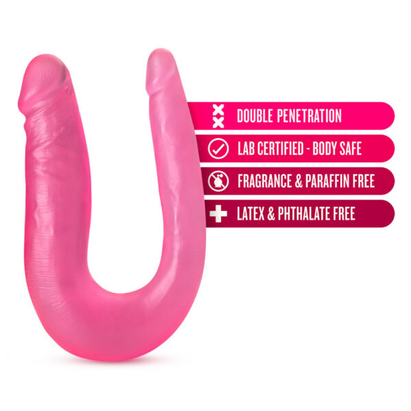 819835025078 3 B Yours Sweet Double Dildo Pink