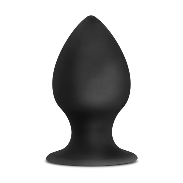 819835025177 2 Anal Adventures Platinum Silicone Anal Stout Plug Large Black