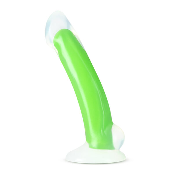 819835025214 2 Neo Elite Glow In The Dark Omnia 7" Silicone Dual Density Dildo Neon Green