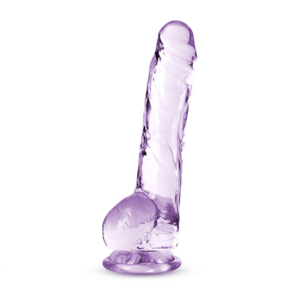 819835026839 2 Naturally Yours 8" Crystalline Dildo Amethyst