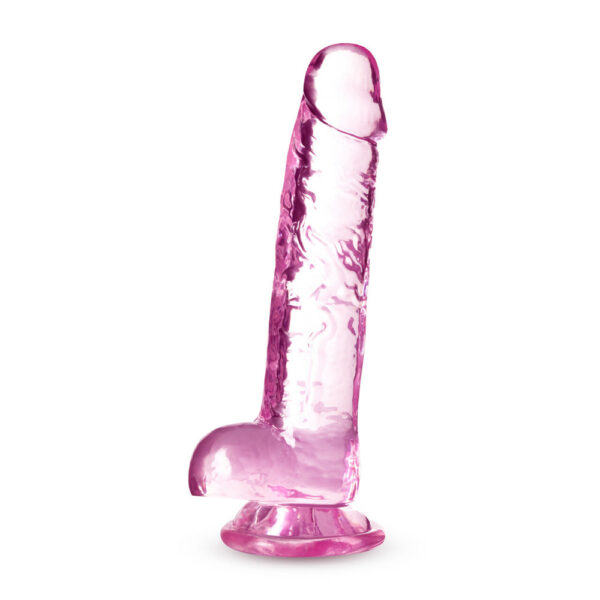 819835026853 2 Naturally Yours 7" Crystalline Dildo Rose