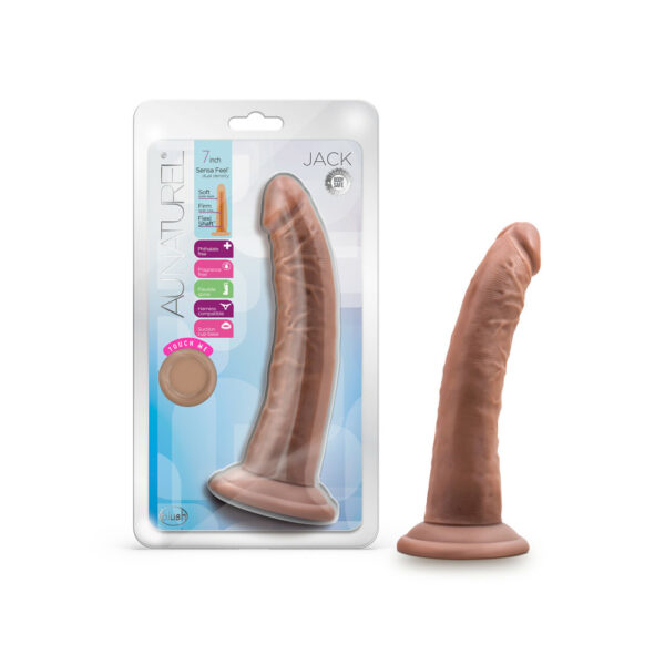 819835027263 Au Naturel Jack 7" Dildo Mocha