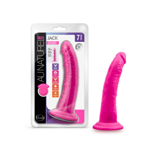 819835027270 Au Naturel Bold Jack 7" Dildo Pink