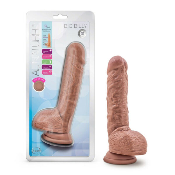 819835027300 Au Naturel Big Billy 9" Dildo Mocha