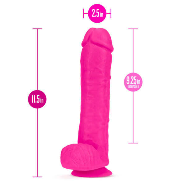 819835027423 3 Au Naturel Bold Big John 11" Dildo Pink