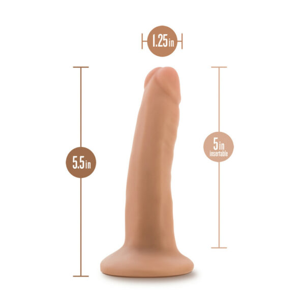 819835028406 3 Dr. Skin Plus 5" Posable Dildo Vanilla