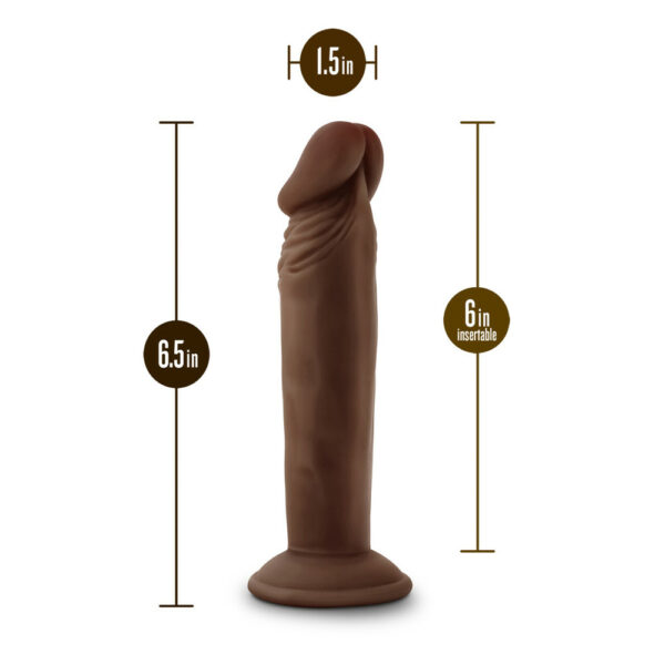 819835028437 3 Dr. Skin Plus 6" Posable Dildo Chocolate