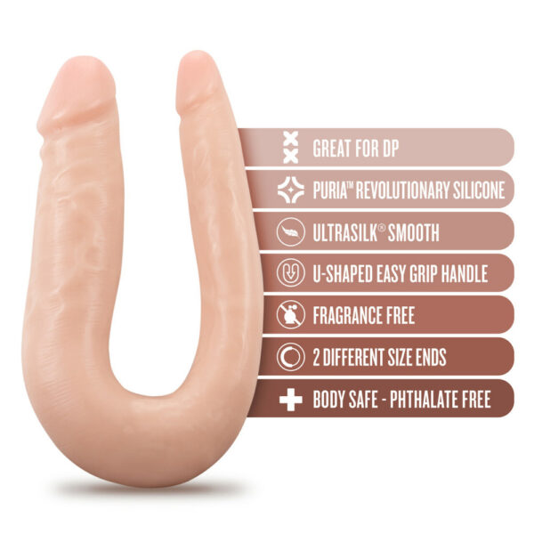 819835028574 2 Dr. Skin Silicone Dr. Double 12" Double Dong Vanilla