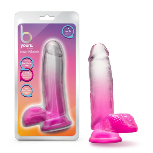 819835028628 B Yours Sugar Magnolia 7" Dildo Fuchsia