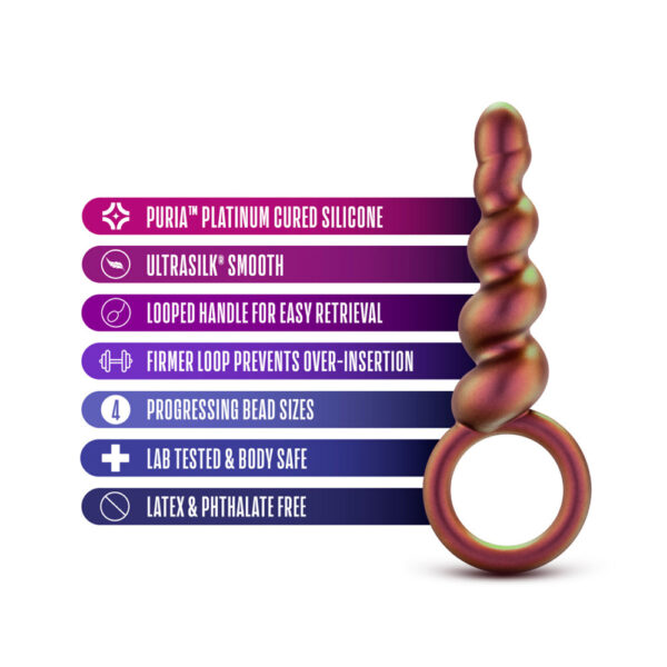 819835028918 2 Anal Adventures Matrix Spiral Loop Plug Copper