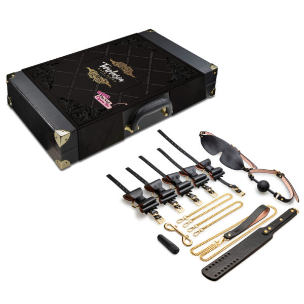 819835028970 Temptasia Safe Word Bondage Kit With Suitcase Black