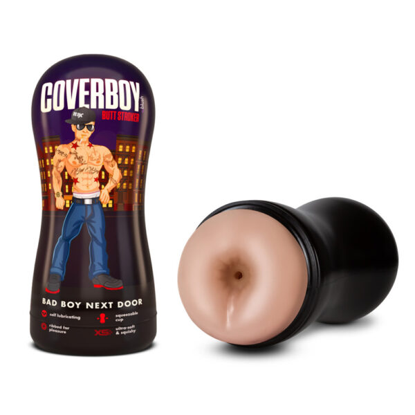 819835029175 Coverboy Bad Boy Next Door Self Lubricating Stroker Beige