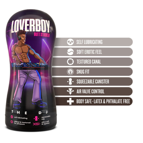 819835029205 2 Loverboy The DJ Self Lubricating Stroker Brown