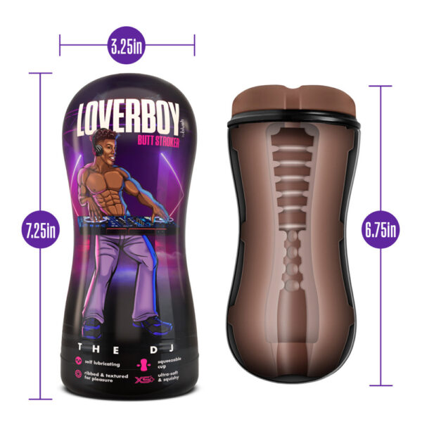 819835029205 3 Loverboy The DJ Self Lubricating Stroker Brown