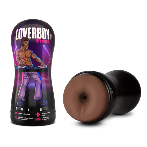 819835029205 Loverboy The DJ Self Lubricating Stroker Brown