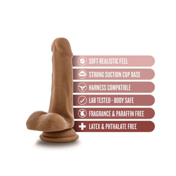 819835029304 2 Dr. Skin Dr. Jeffrey 6.5" Dildo With Balls Tan