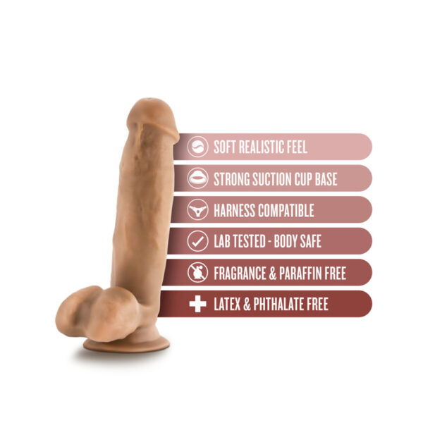 819835029342 2 Dr. Skin Dr. Mark 7" Dildo With Balls Tan