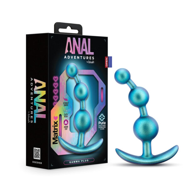 819835029717 Anal Adventures Matrix Gamma Plug Neptune Teal