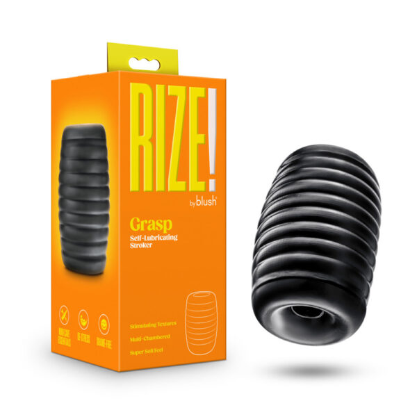 819835029878 Rize Grasp Self-Lubricating Stroker Black