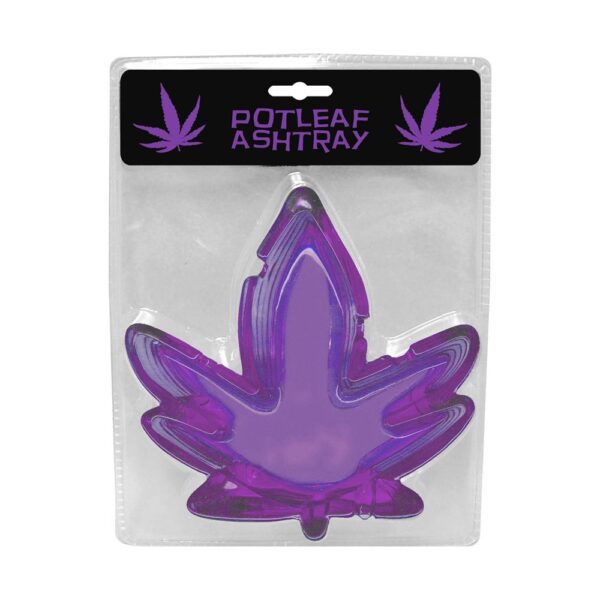 825156111123 Purple Pot Leaf Ashtray