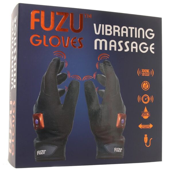 831868006138 Fuzu Vibrating Massage Gloves L&R Medium