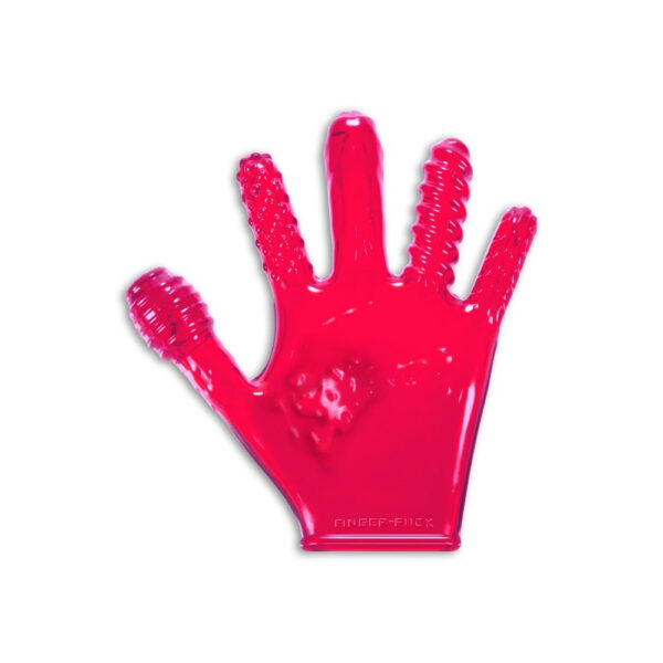 840215120359 2 Finger Fuck Glove Hot Pink