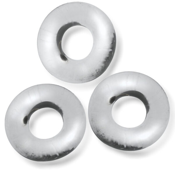 840215121059 2 Fat Willy 3-Pack Jumbo Cockrings Clear