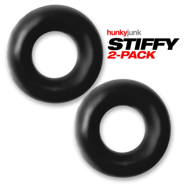 840215121073 2 Stiffy 2-Pack Cockrings Tar Ice