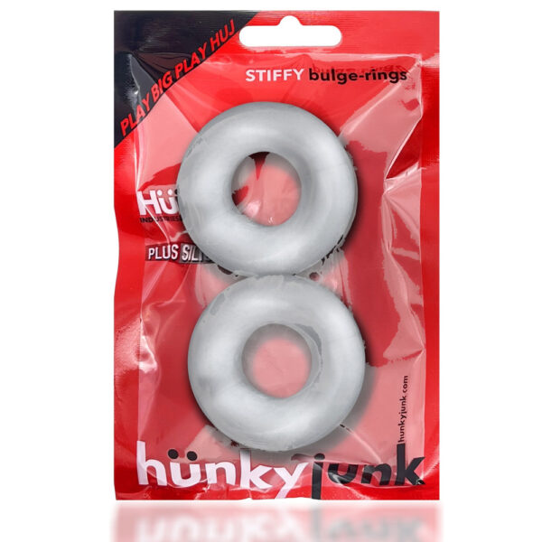 840215121097 Stiffy 2-Pack Cockrings Clear Ice