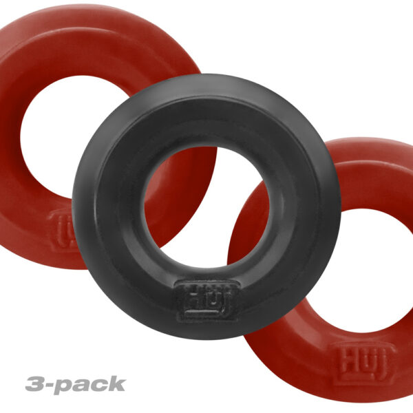 840215121646 2 Huj3 C-Ring 3-Pack Cherry / Tar Ice