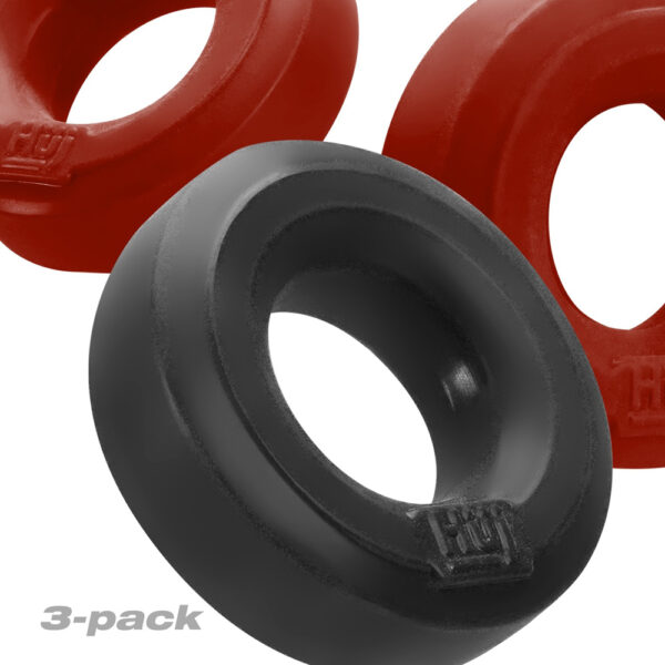 840215121646 3 Huj3 C-Ring 3-Pack Cherry / Tar Ice