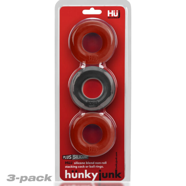 840215121646 Huj3 C-Ring 3-Pack Cherry / Tar Ice