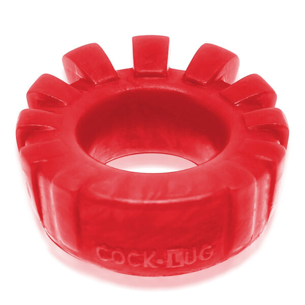 840215122100 2 Cock-Lug Lugged Cockring Red