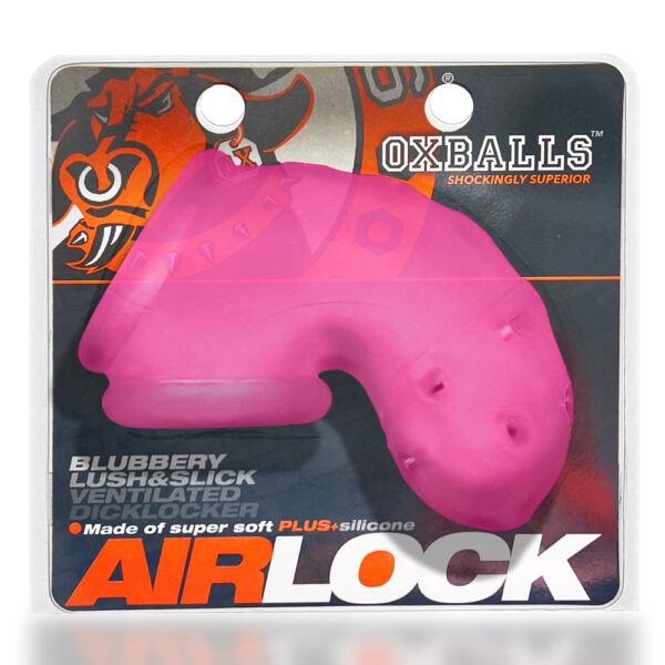 840215122827 Airlock Air-Lite Vented Chastity Pink Ice