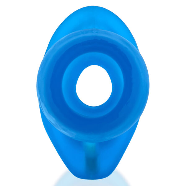 840215123039 3 Glowhole-2 Hollow Buttplug W/Led Insert Blue Morph Large