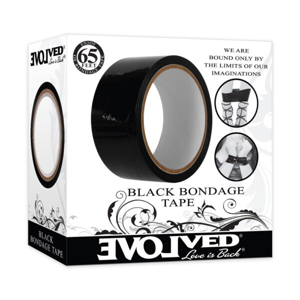 844477018287 Bondage Tape Black 65'