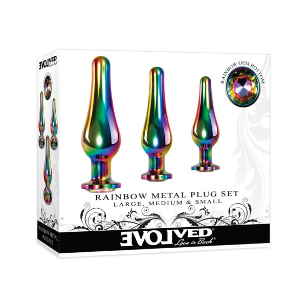 844477018539 Rainbow Metal Plug Set