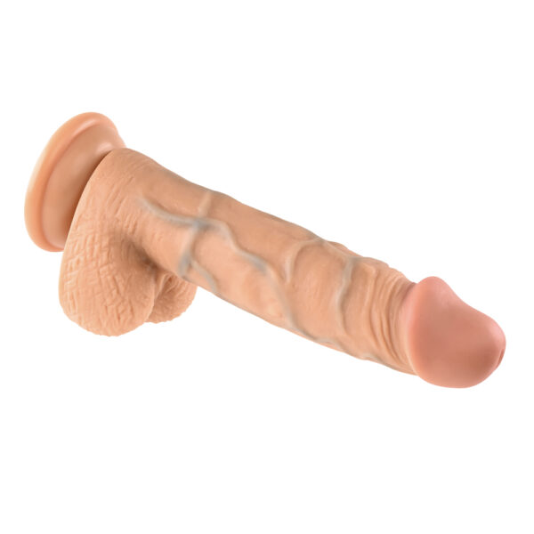 844477020136 3 Realistic Dildo 8" Light