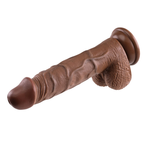 844477020143 3 Realistic Dildo 8" Dark