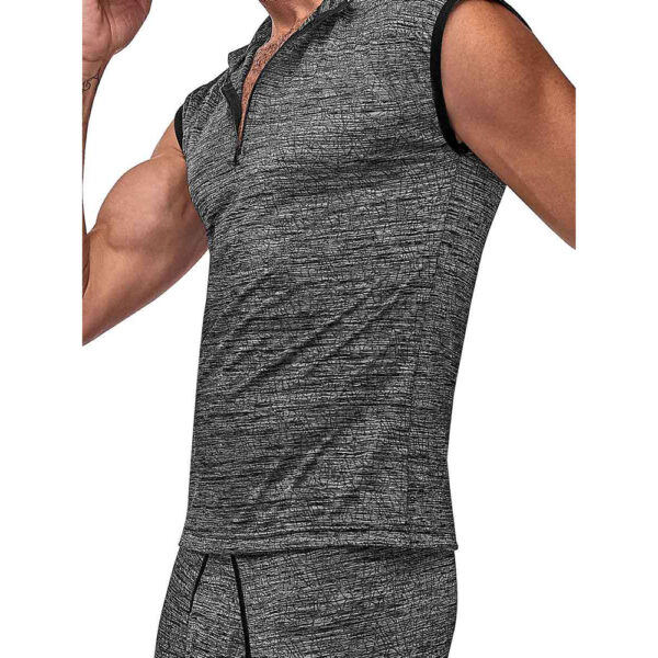 845830084314 2 Peak Performance Zipper Muscle Tank Grey Small